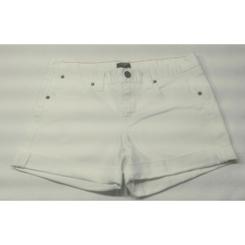 J.Crew white DENIM stretch Jeans shorts size 6